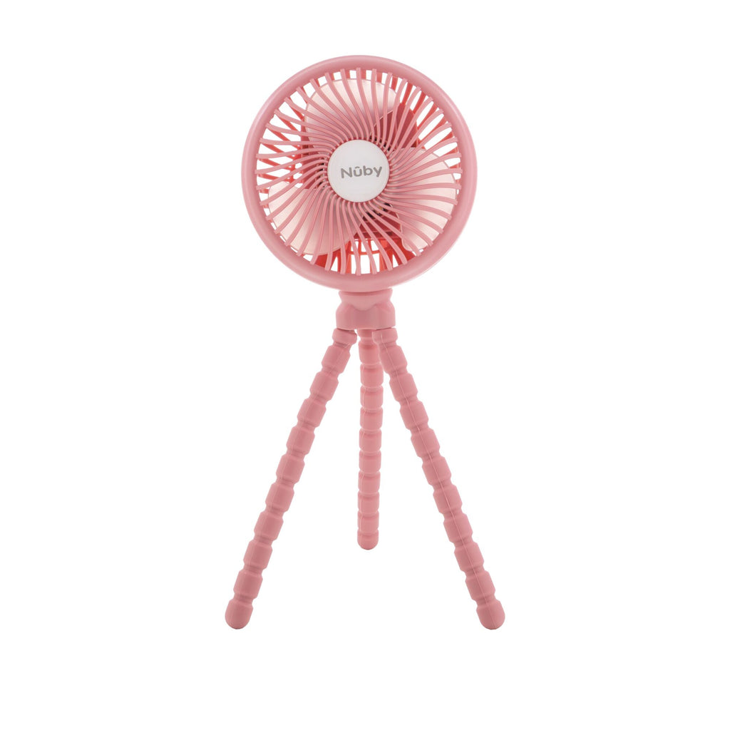 Large LED Stroller Fan | Pink